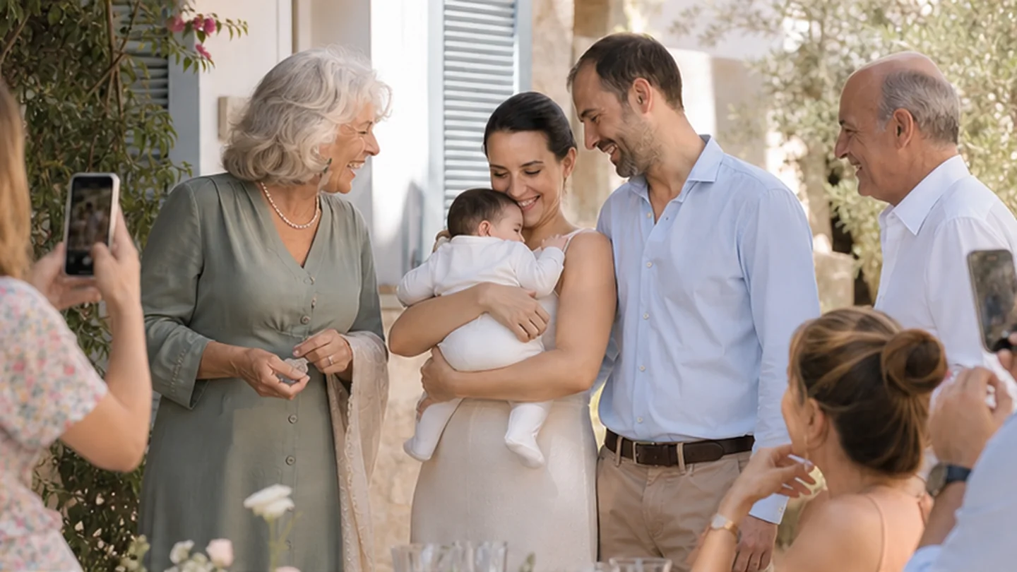 Family and friends photograph a meaningful moment